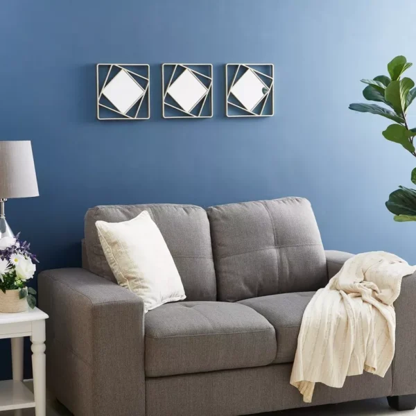 Stylish Square Mirror  - 3-Piece - Image 4