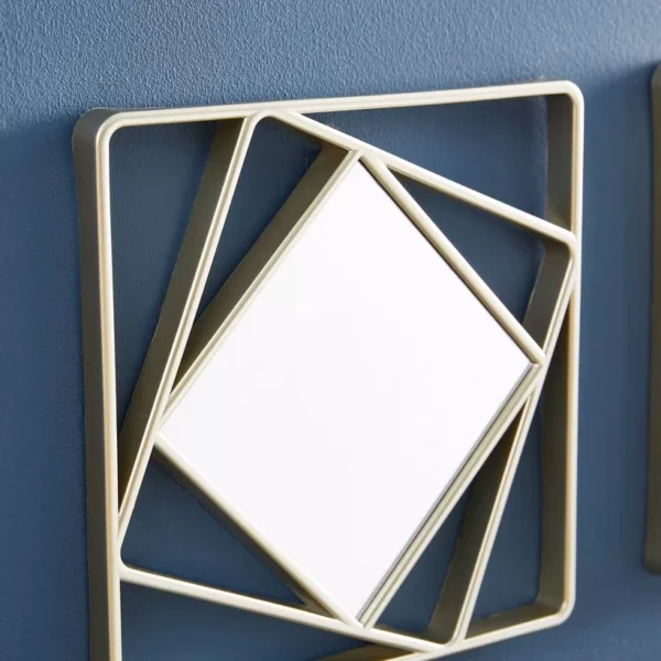 Stylish Square Mirror  - 3-Piece - Image 3