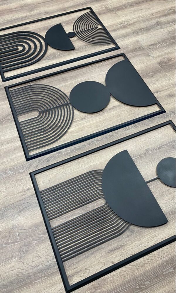 Mid Century Modern Wall Art Set of 3 - Image 2