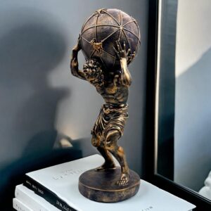 Atlas Holding World Greek Statue – Classic Mythological Home Decor