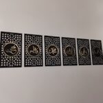 SET OF 6, Panjtan Pak Wall Art