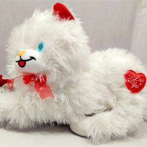 Large White Cat Plush – Soft Stuffed Animal Toy for Kids, Bedroom & Gift Decoration