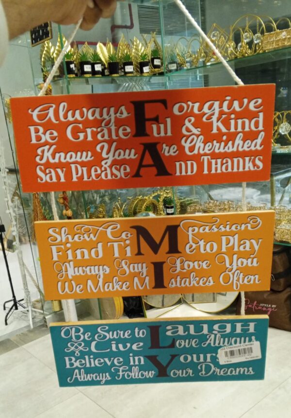 EXPLEASIA Decorative Wall Hanging Wooden Art – Elegant Home & Office Décor