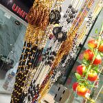 Beautiful Crystal Door Curtain – 10 Lines Decorative Beaded Curtain (6 Feet Length)