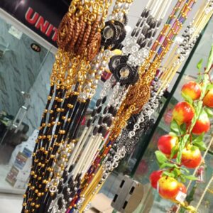 Beautiful Crystal Door Curtain – 10 Lines Decorative Beaded Curtain (6 Feet Length)