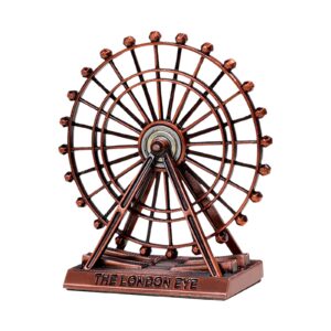 Modern Rotatable Wheel Statue Sculpture for Tabletop, TV Cabinet & Shelf