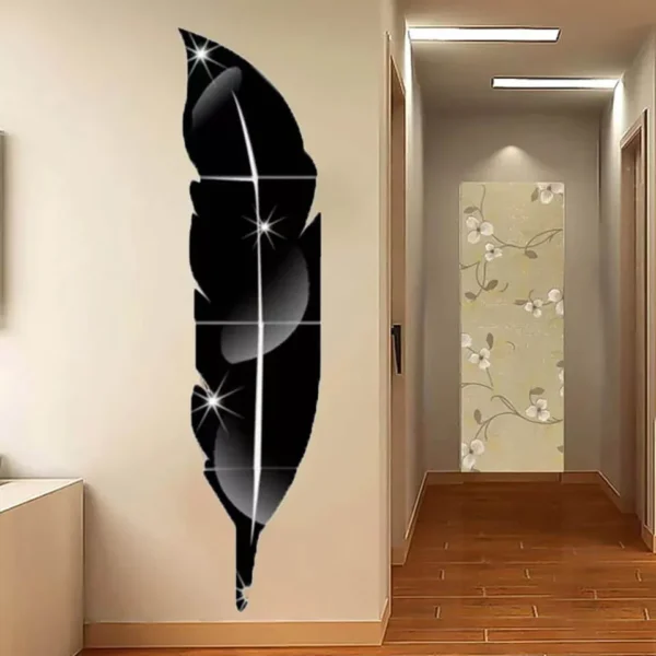 Premium Acrylic Leaf Mirror – Elegant Wall Decor for Home & Office - Image 5