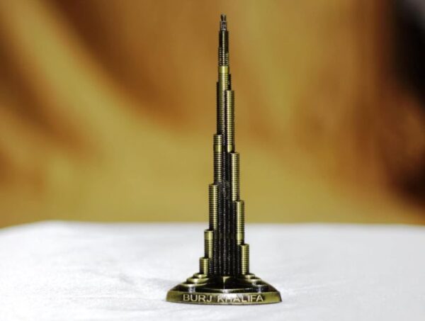 Metal Burj Khalifa Showpiece – Luxury Home & Office Décor - Image 2