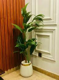 Home Decor Corner Planter – Fibre Pot with Floral Arrangement