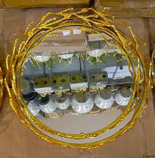 Imported Quality Mirror Tray – 2 Piece Heavy Duty Decorative Set