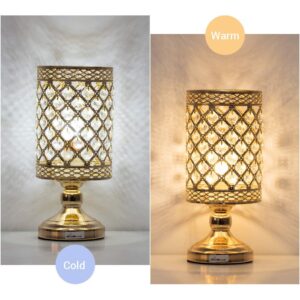 Gold Crystal Beads SMD Table Lamp