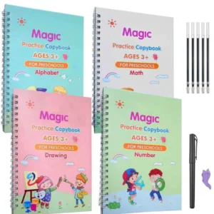 Kids Magic Practice Book Set of 4 – Fun Learning for Home & School