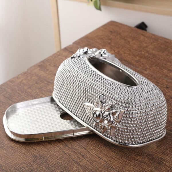 European Acrylic Tissue Box – Creative Desktop Pumping Tray, Fashion KTV Hotel & Bar Napkin Holder - Image 4