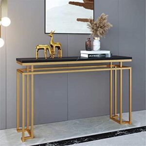 Golden Console Table for Living Room or Hallway